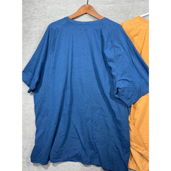 Carhartt Mens Relaxed Fit 4XL T-Shirts 2-Pack Blue Gold - Picture 6 of 7